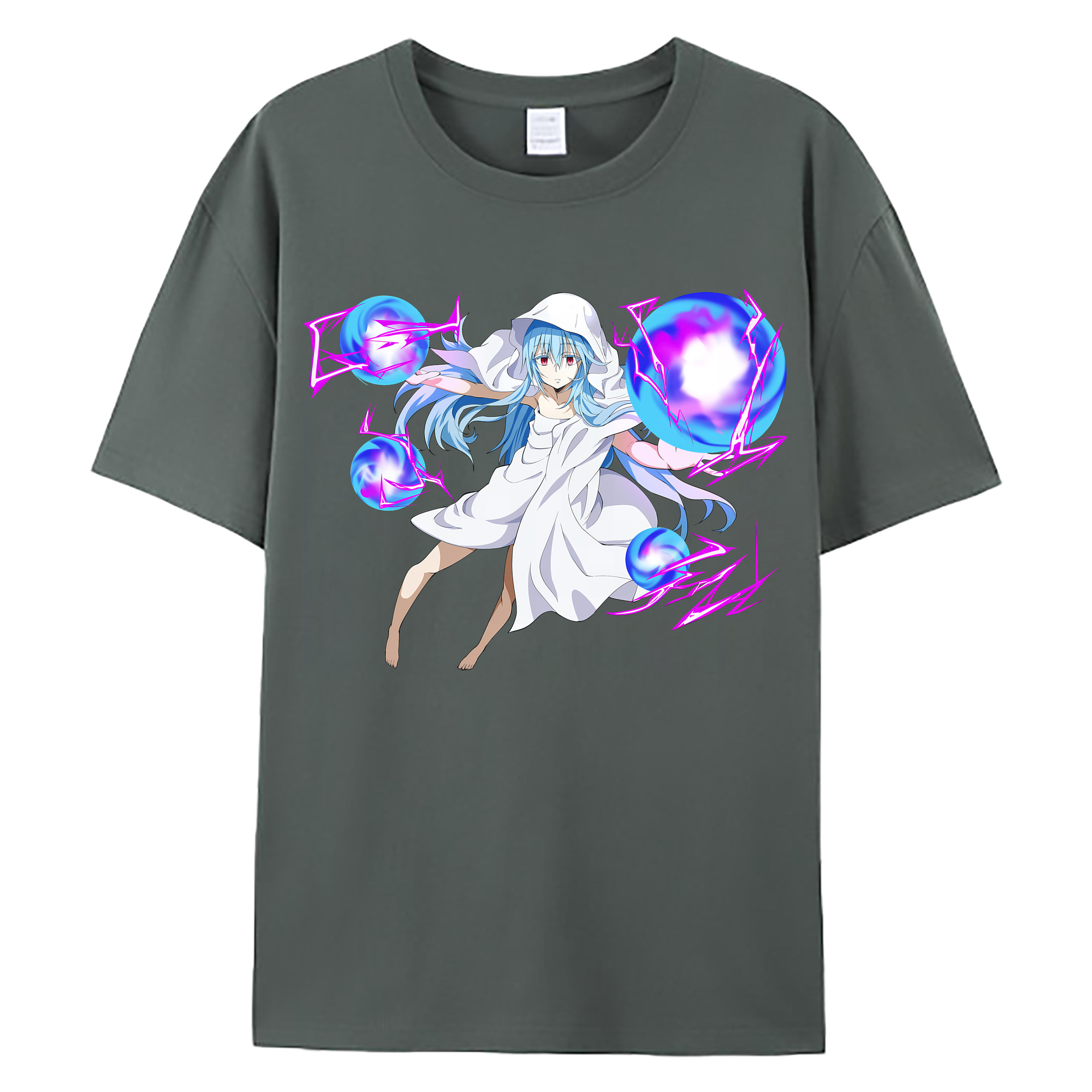 （画像用） 転スラ Regarding Reincarnated to Slime 綿100％ メンズ半袖Tシャツ｜肌触りやわらか＆通気性